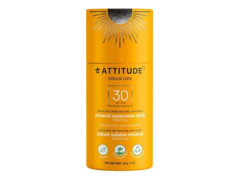 Attitude 100% minerální ochranná tyčinka na celé tělo SPF 30 - Tropical 85 g