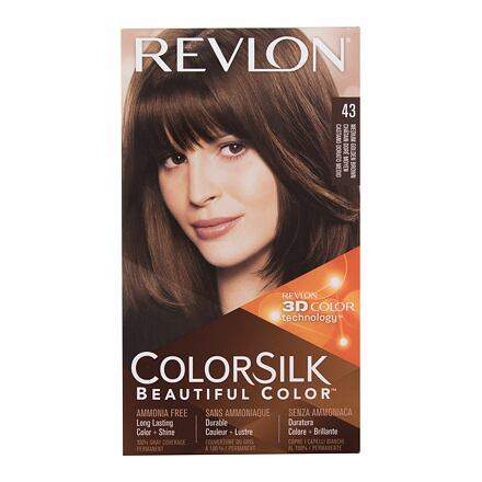 Revlon Colorsilk Beautiful Color 59,1 ml barva na vlasy pro ženy 43 Medium Golden Brown