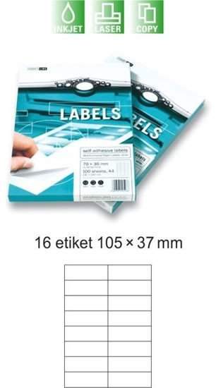 Etikety EUROLABELS - 16 etiket na A4 (100 ks), 140g [Papírenské zboží]