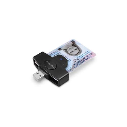 AXAGON CRE-SM5, USB externí PocketReader čtečka kontaktních karet ID card (eObčanka