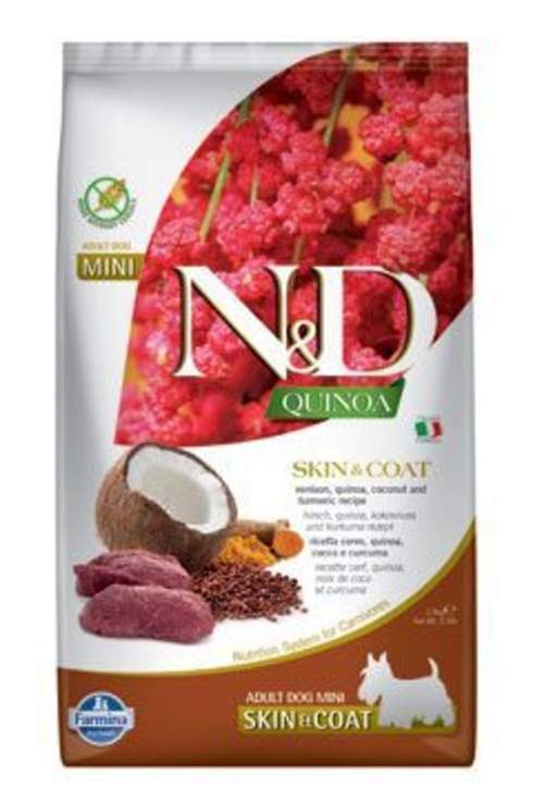 N&D Quinoa DOG Skin & Coat Venison & Coconut Mini 800g N&D (Farmina Pet Foods)