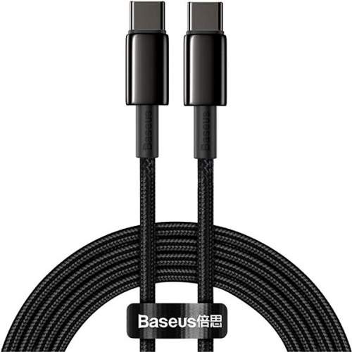 Baseus Data kabel USB-C / USB-C PD QC 100W 5A 2m, černý (CATWJ-A01)