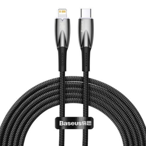 Baseus Glimmer kabel USB-C / Lightning 20W 2m, černý (CADH000101)