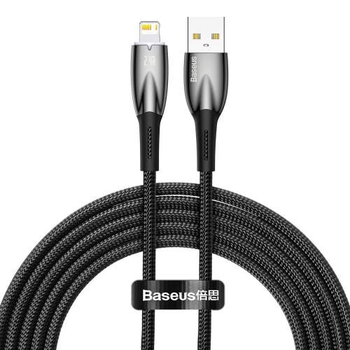 Baseus Glimmer kabel USB / Lightning 2.4A 2m, černý (CADH000301)