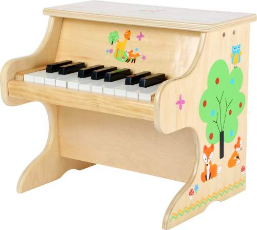 Hudba - Klavír dětský, Přírodní s liškou (Small foot)