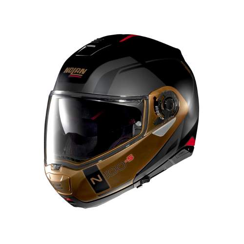 Moto helma Nolan N100-5 Consistency N-Com P/J Barva Flat Black-Bronze, Velikost S (55-56)