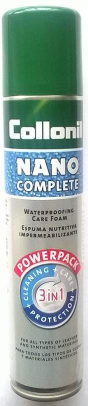 Collonil Nano complete 200 ml 3 v 1 - čistící pěna a impregnace na boty, Collonil