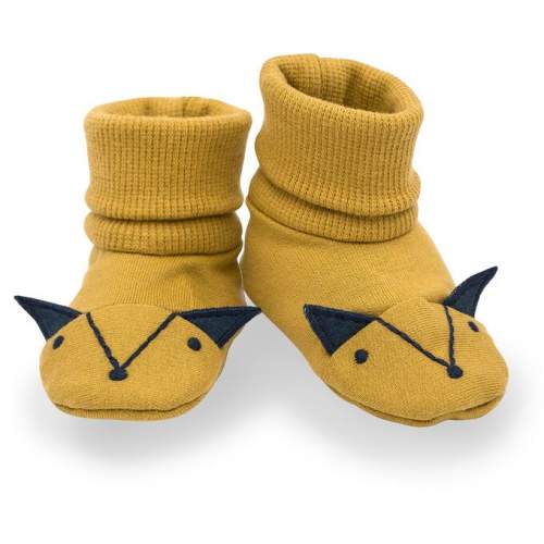 PINOKIO dětské capáčky/ponožky Secret Forest 19 žlutá
