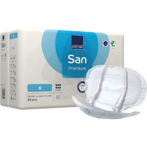 Abena San Premium 6 pleny absorpční, prodyšné, 1600ml, 34ks