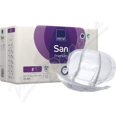 Abena San Premium 5 pleny absorpční, prodyšné, 1200ml, 36ks