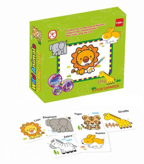 Mac Toys Vybarvovací puzzle zvířata