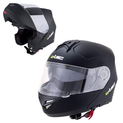 Výklopná moto helma W-TEC Vexamo Barva matně černá, Velikost L (59-60)