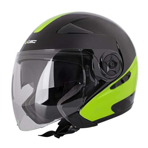 Moto přilba W-TEC Neikko Black-Fluo Velikost M (57-58)