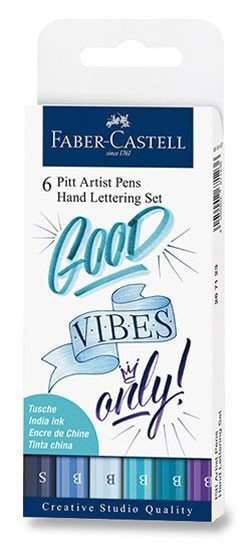 Faber - Castell Popisovač Pitt Artist Pen Lettering 6 ks