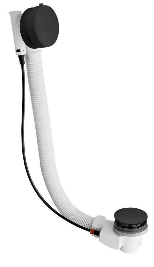 POLYSAN Vanová souprava s bovdenem, délka 975mm, zátka 72mm, černá mat 71682B