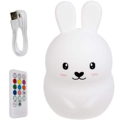 Iso Trade RGB noční lampička s dálkovým ovládáním - králík