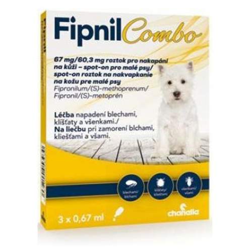 Fipnil Combo 67/60,3mg S Dog Spot-on 3x0,67ml MEGAVÝPRODEJ