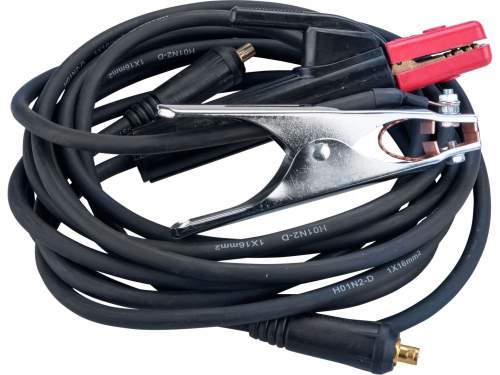 Extol Premium 8898221 kabely svařovací, sada 2ks, 16mm2, 5m, 10-25, kleště 200A, guma