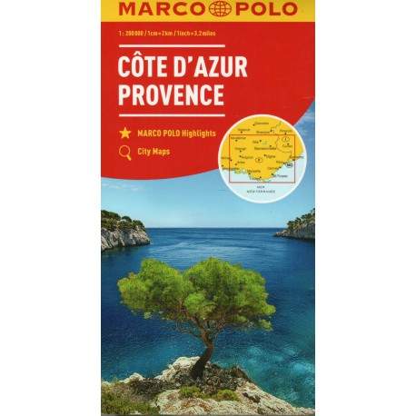 Francie - Azurové pobřeží, Provence mapa 1:200T [Mapy, Atlasy]