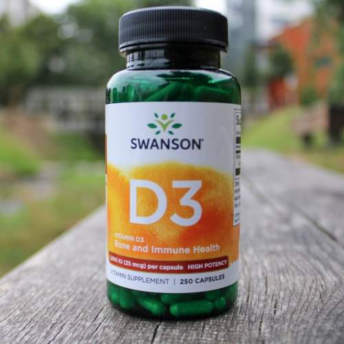 Swanson High Potency Vitamin D3 250 ks, kapsle, 1000 IU