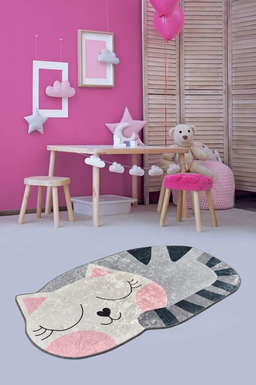 Conceptum Hypnose Dětský koberec Big Cat 100x160 cm šedý