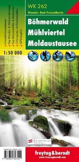 WK 262 Böhmerwald, Mühlviertel, Moldaustausee,Wanderkarte 1:50.000/mapa - freytag&berndt