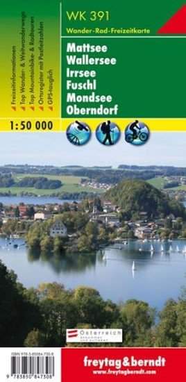 WK 391 Mattsee-Wallersee-Irrsee 1:50 000/mapa - freytag&berndt