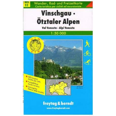 WKS 2 Vinschgau-Ötztaler Alpen 1:50 000/Turistická mapa