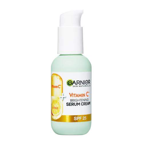 Garnier Skin Naturals Vitamin C Serum Cream SPF25 50 ml rozjasňující krémové sérum pro ženy