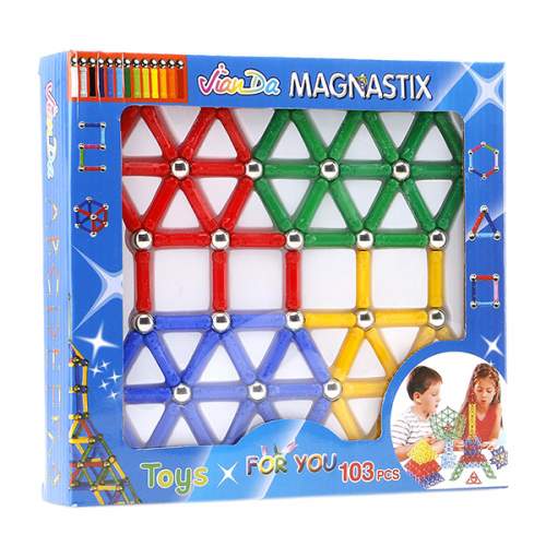 Magnetická stavebnice Magnastix 103 dílů