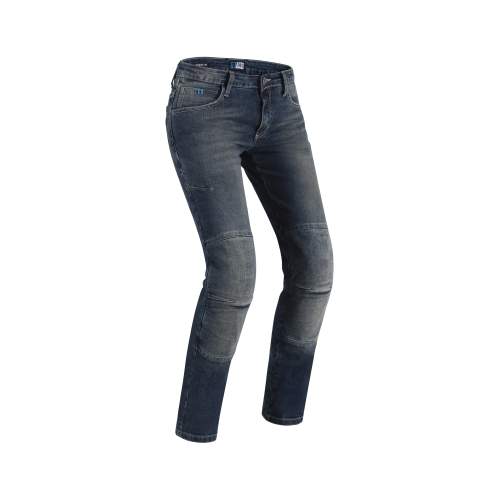 Dámské moto jeansy PMJ Florida MID CE modrá 25