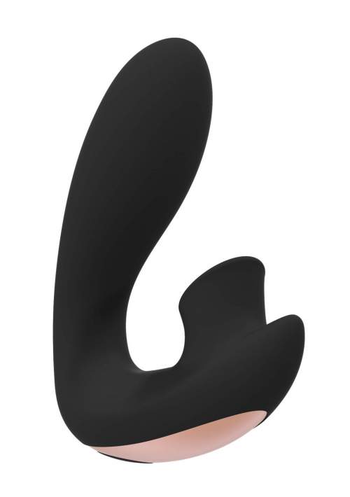 Vibrátor s tlakovými vlnami Irresistible Desirable černý, vibrátor na bod G se stimulátorem klitorisu