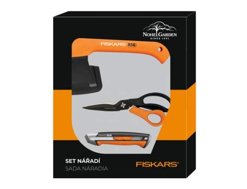Fiskars Set pro kutily nůžky r.univ.+sekera X5+nůž odl./F