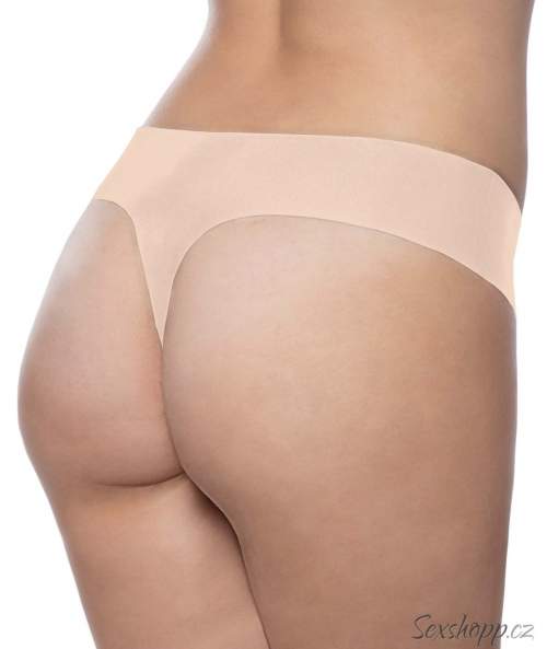 Bye Bra Invisible Thong (Nude & Black 2-Pack)