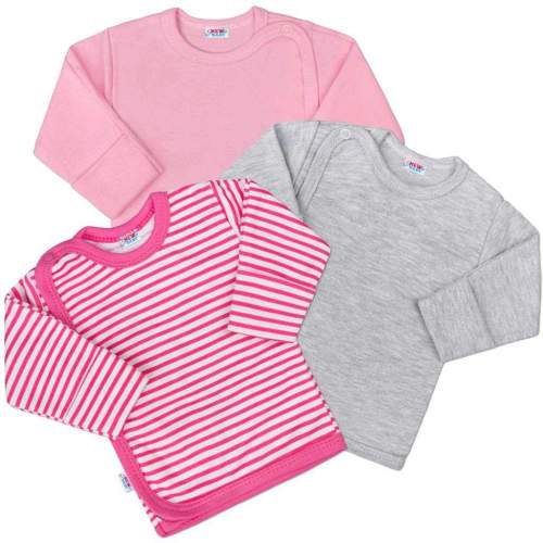 Kojenecká košilka New Baby Classic II Holka 3ks 62 (3-6m)
