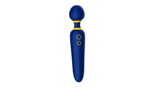 ROMP Flip Wand - nabíjecí, vodotěsný masážní vibrátor (modrý)