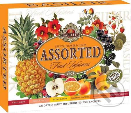 BASILUR Fruit Infusions dárková kolekce čajů 60 sáčků