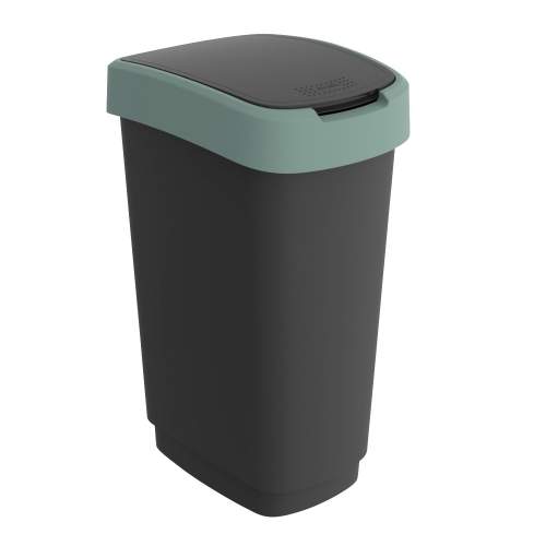 Rotho TWIST odpadkový koš 50L - krémově zelená