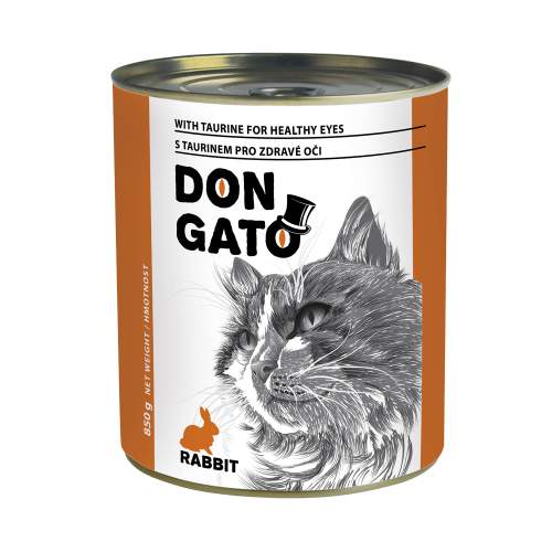 DON GATO konzerva kočka – králík 6×850 g