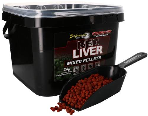 Starbaits Pelety Red Liver Mixed Pellets 2kg