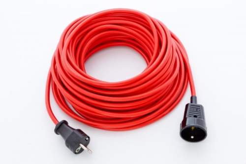 Kabel prodlužovací BASIC PPS, 25m / 230V, červený