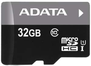 Adata Paměťová karta MicroSDHC Premier 32GB Class10 UHS-I + adaptér