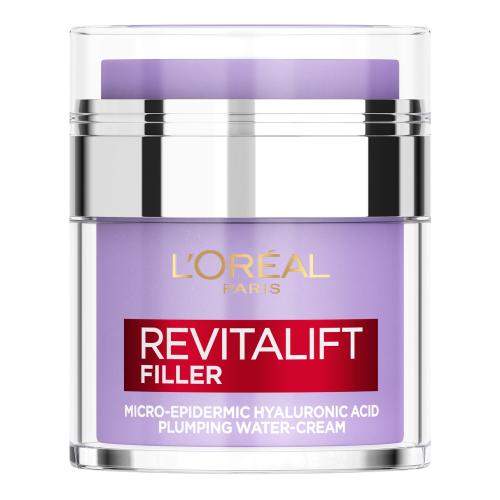 L'Oréal Paris Revitalift Filler HA Plumping Water-Cream lehký pleťový krém proti vráskám 50 ml pro ženy