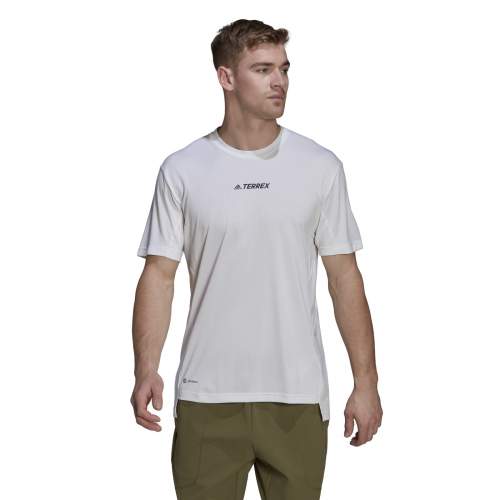 Sportovní tričko adidas TERREX Multi H53383 bílá barva, s potiskem