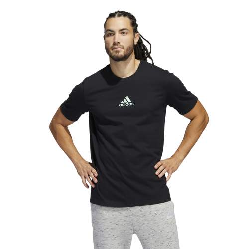 Bavlněné tričko adidas Performance HE2339 černá barva, s potiskem