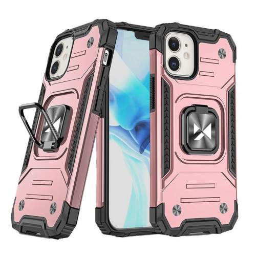 MG Ring Armor plastový kryt na iPhone 14 Plus, růžový