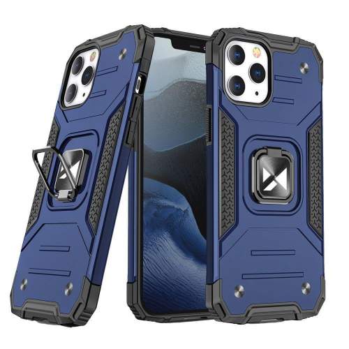 Wozinsky Ring Armor pro iPhone 14 Pro pancéřový kryt magnetický držák kroužkový modrý