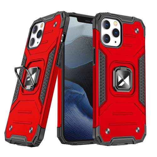 Wozinsky Ring Armor pro iPhone 14 Pro pancéřový kryt magnetický držák kroužek červený