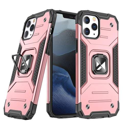 MG Ring Armor plastový kryt na iPhone 14 Pro, růžový