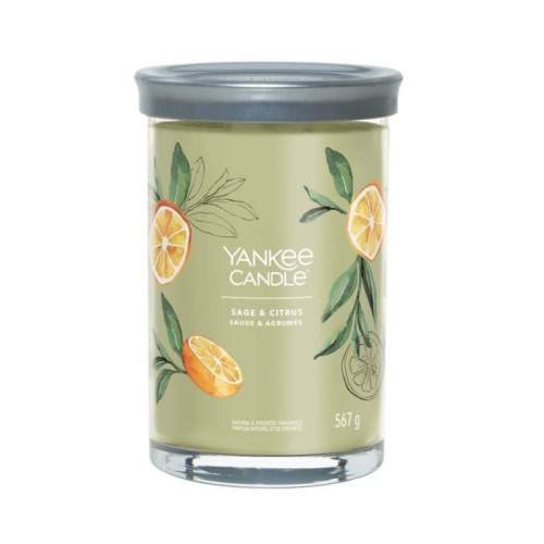 YANKEE CANDLE Sage &amp; Citrus svíčka 567g / 5 knotů (Signature tumbler velký )